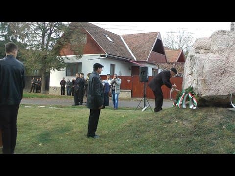 Ünnepi megemlékezés Baróton az 1956-os forradalom és szabadságharc 62. évfordulóján.