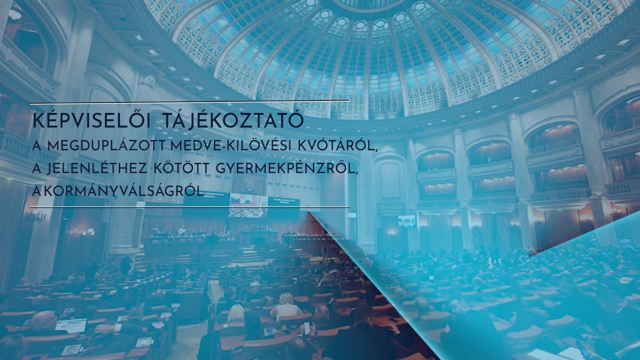 Gál Károly: medvekvóta, gyermekpénz és kormányválság – képviselői tájékoztató