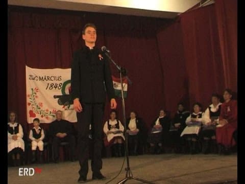 Zúg március, erdővidéki fiatalok előadása Vargyason. 2017