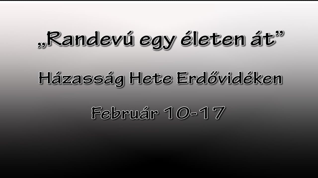 V. Házasság Hete Erdővidéken - Előzetes