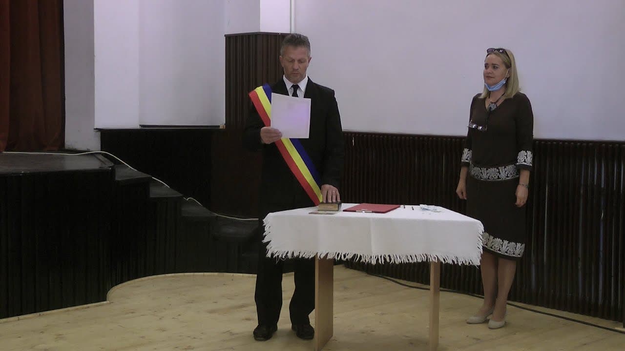 Barót város tanácsának alakuló ülése.